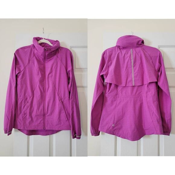 Lululemon Go The Distance Jacket, Biggie Washi Weave Embossed Ultra Violet 6 - Picture 4 of 12